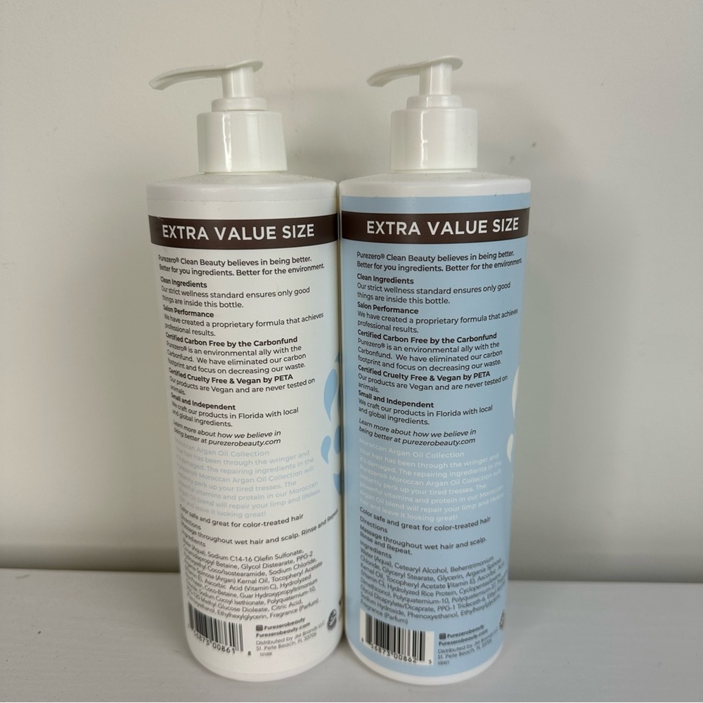 PureZero Moroccan Oil Shampoo & Conditioner 20 oz Extra Value Size NEW - Picture 3 of 4